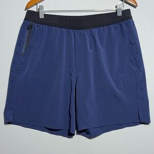 Ten Thousand Interval Shorts 7" Inseam Mens Size XL Blue Workout Gym Activewear